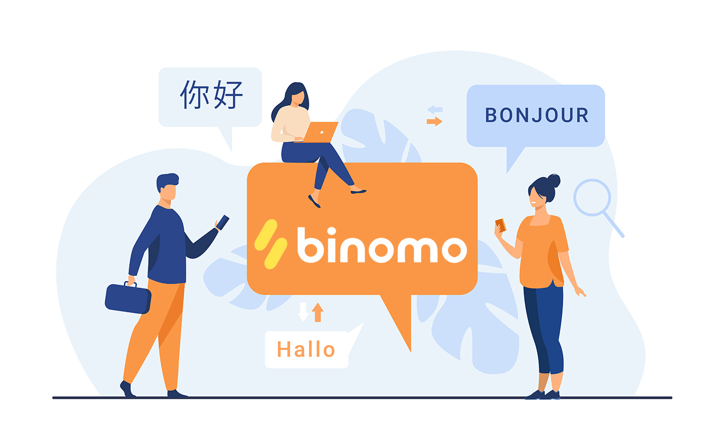  Binomo बहुभाषी समर्थन