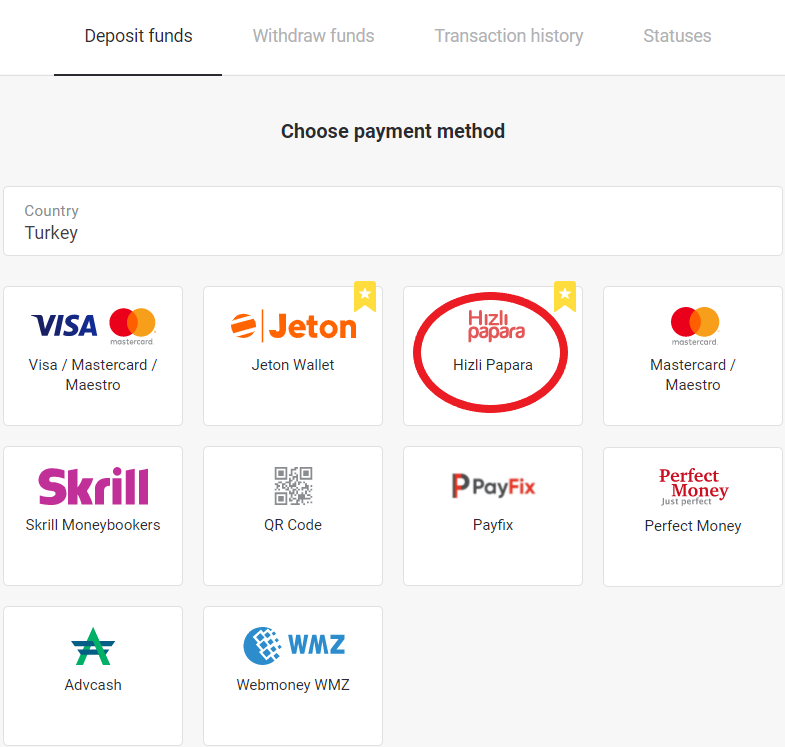 Setor Dana di Binomo melalui Kartu Bank Turki (Visa / MasterCard), Perbankan Internet (Transfer Bank, Kode QR, CEPbank, AKBANK, Türkiye Bankas, TEB, Deniz Bank, Ziraat Bankas, Türkiye Finans) dan E-wallet Setor Dana di Binomo melalui Kartu Bank Turki (Visa / MasterCard), Perbankan Internet (Transfer Bank, Kode QR, CEPbank, AKBANK, Türkiye Bankas, TEB, Deniz Bank, Ziraat Bankas, Türkiye Finans) dan E-wallet