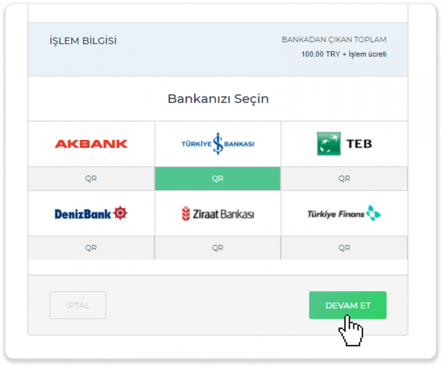 Setor Dana di Binomo melalui Kartu Bank Turki (Visa / MasterCard), Perbankan Internet (Transfer Bank, Kode QR, CEPbank, AKBANK, Türkiye Bankas, TEB, Deniz Bank, Ziraat Bankas, Türkiye Finans) dan E-wallet Setor Dana di Binomo melalui Kartu Bank Turki (Visa / MasterCard), Perbankan Internet (Transfer Bank, Kode QR, CEPbank, AKBANK, Türkiye Bankas, TEB, Deniz Bank, Ziraat Bankas, Türkiye Finans) dan E-wallet