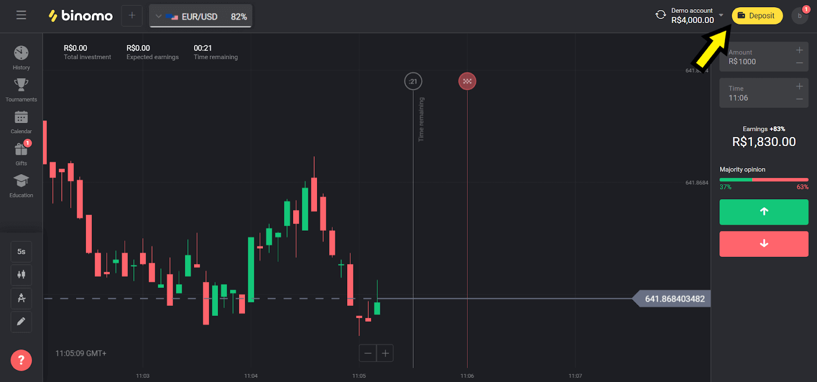 Deposit Funds on Binomo via Brazil Internet Banking (Bank Transer, Paylivre, Loterica, Itau, Boleto Rapido) and E-wallets (Picpay, Astropay, Banco do Brasil, Santander, Bradesco, Neteller, Skrill, WebMoney, Advcash)