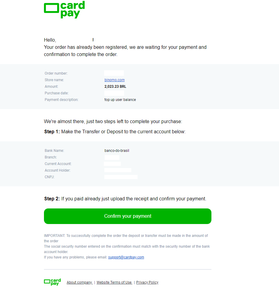 Deposit Funds on Binomo via Brazil Internet Banking (Bank Transer, Paylivre, Loterica, Itau, Boleto Rapido) and E-wallets (Picpay, Astropay, Banco do Brasil, Santander, Bradesco, Neteller, Skrill, WebMoney, Advcash)