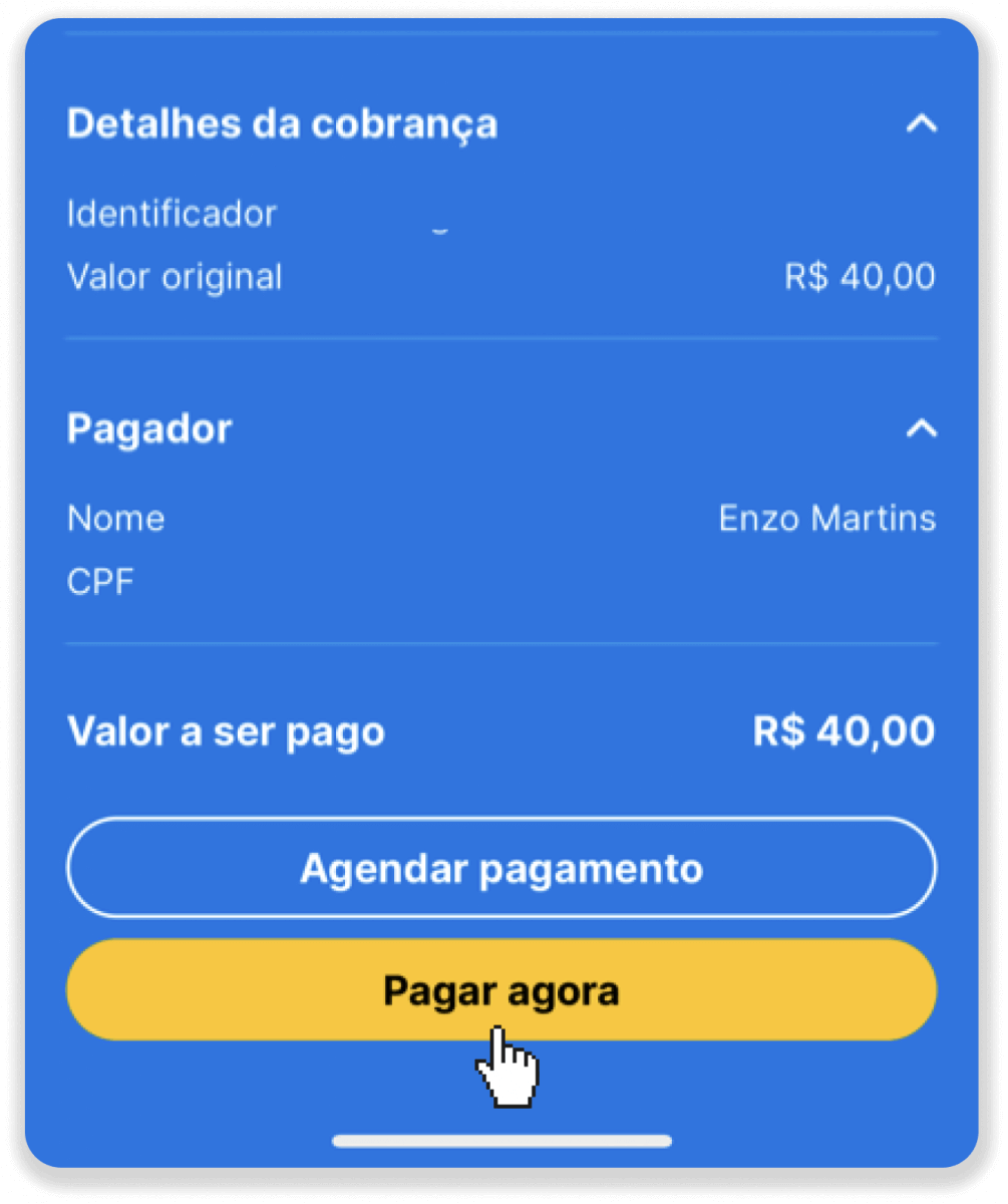 Deposit Funds on Binomo via Brazil Internet Banking (Bank Transer, Paylivre, Loterica, Itau, Boleto Rapido) and E-wallets (Picpay, Astropay, Banco do Brasil, Santander, Bradesco, Neteller, Skrill, WebMoney, Advcash)