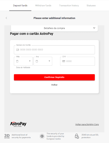 Электрондук капчыктар (Webmoney WMZ, Picpay, Neteller, Astropay, Cash U, Skrill, ADV cash, AstroPay Card, Perfect Money) аркылуу Binomo боюнча акча каражаттарын салуу Электрондук капчыктар (Webmoney WMZ, Picpay, Neteller, Astropay, Cash U, Skrill, ADV cash, AstroPay Card, Perfect Money) аркылуу Binomo боюнча акча каражаттарын салуу