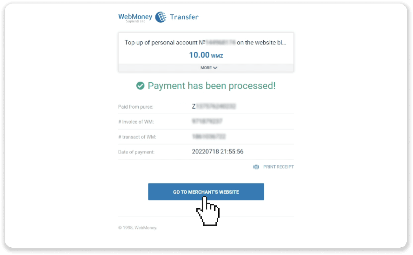 Setor Dana di Binomo melalui dompet elektronik (Webmoney WMZ, Picpay, Neteller, Astropay, Cash U, Skrill, uang tunai ADV, Kartu AstroPay, Perfect Money)