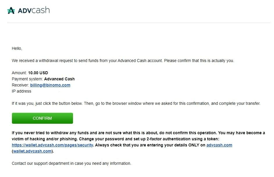 Setor Dana di Binomo melalui dompet elektronik (Webmoney WMZ, Picpay, Neteller, Astropay, Cash U, Skrill, uang tunai ADV, Kartu AstroPay, Perfect Money)