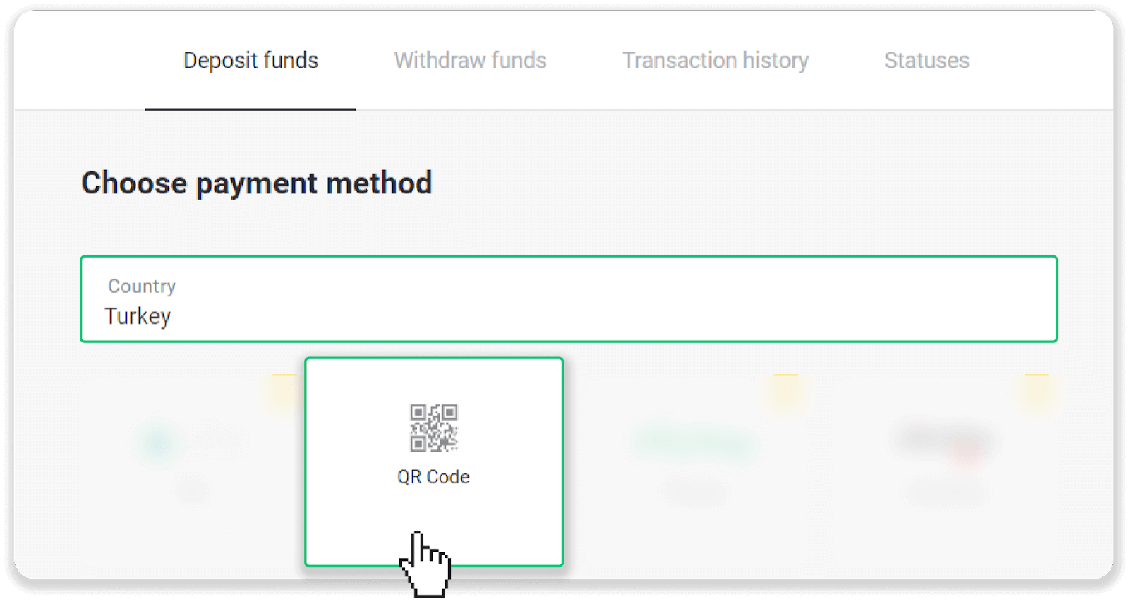 Setor Dana di Binomo melalui Kartu Bank Turki (Visa / MasterCard / Maestro), Perbankan Internet (transfer Bank, CEPbank, Kode QR) dan dompet elektronik (Jeton, Payfix, Hizli Papara, Papara) Setor Dana di Binomo melalui Kartu Bank Turki (Visa / MasterCard / Maestro), Perbankan Internet (transfer Bank, CEPbank, Kode QR) dan dompet elektronik (Jeton, Payfix, Hizli Papara, Papara)