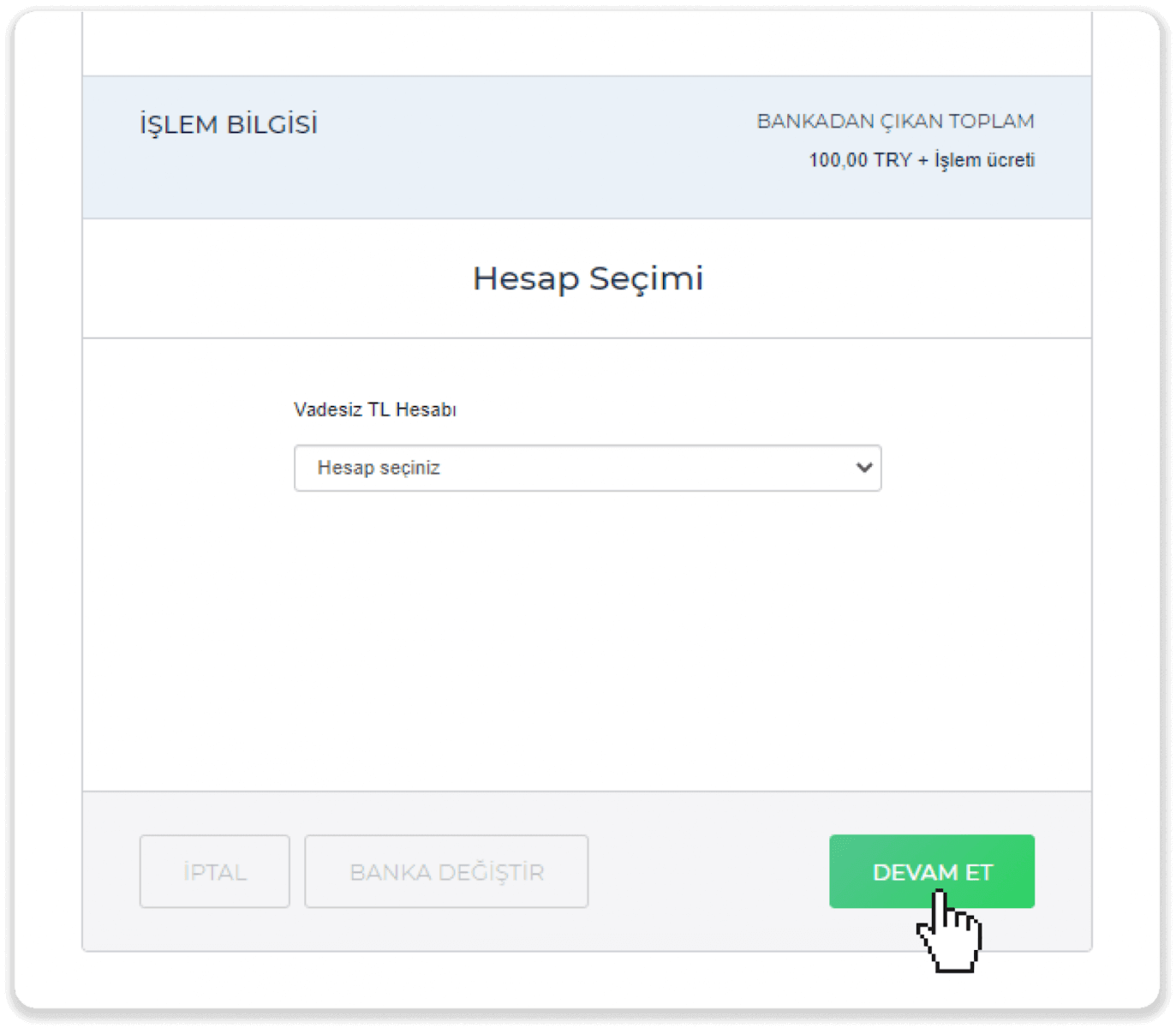 Setor Dana di Binomo melalui Kartu Bank Turki (Visa / MasterCard / Maestro), Perbankan Internet (transfer Bank, CEPbank, Kode QR) dan dompet elektronik (Jeton, Payfix, Hizli Papara, Papara) Setor Dana di Binomo melalui Kartu Bank Turki (Visa / MasterCard / Maestro), Perbankan Internet (transfer Bank, CEPbank, Kode QR) dan dompet elektronik (Jeton, Payfix, Hizli Papara, Papara)