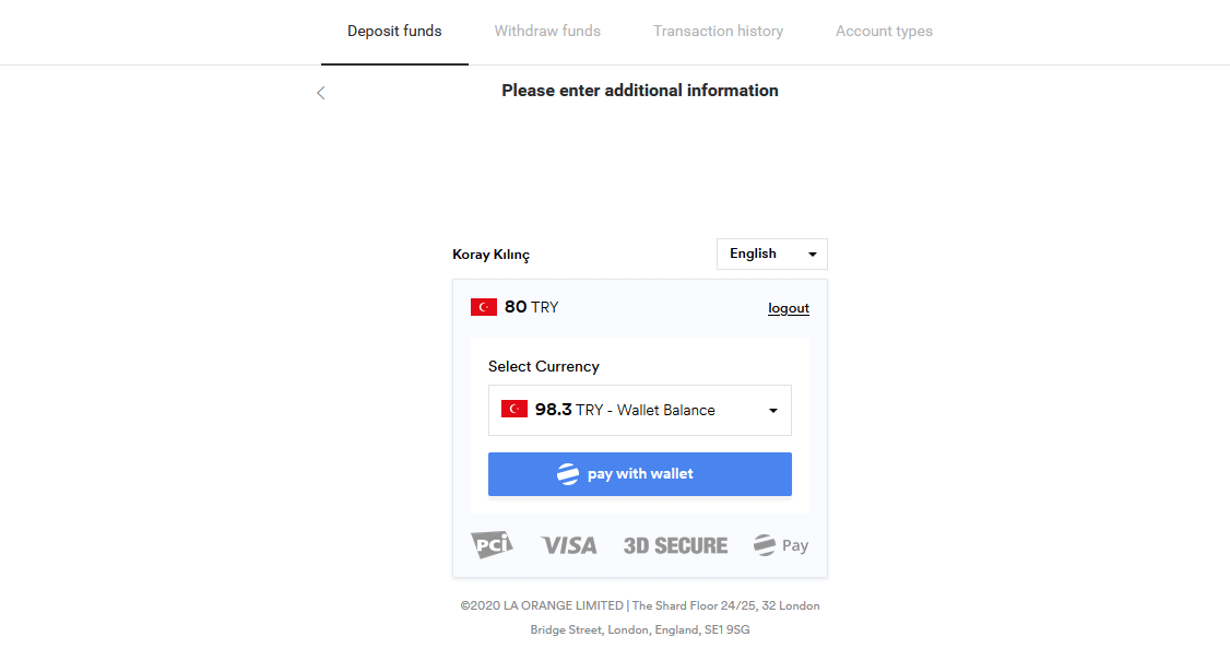 Setor Dana di Binomo melalui Kartu Bank Turki (Visa / MasterCard / Maestro), Perbankan Internet (transfer Bank, CEPbank, Kode QR) dan dompet elektronik (Jeton, Payfix, Hizli Papara, Papara) Setor Dana di Binomo melalui Kartu Bank Turki (Visa / MasterCard / Maestro), Perbankan Internet (transfer Bank, CEPbank, Kode QR) dan dompet elektronik (Jeton, Payfix, Hizli Papara, Papara)