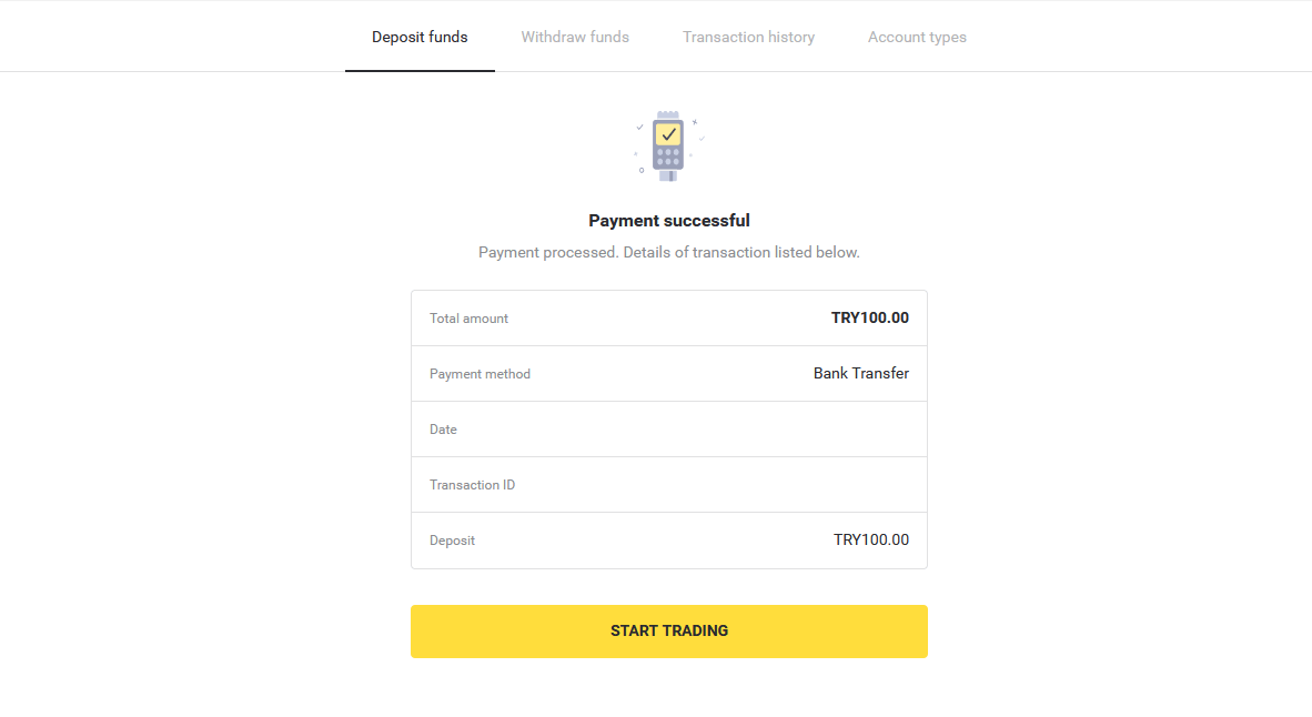 Setor Dana di Binomo melalui Kartu Bank Turki (Visa / MasterCard / Maestro), Perbankan Internet (transfer Bank, CEPbank, Kode QR) dan dompet elektronik (Jeton, Payfix, Hizli Papara, Papara) Setor Dana di Binomo melalui Kartu Bank Turki (Visa / MasterCard / Maestro), Perbankan Internet (transfer Bank, CEPbank, Kode QR) dan dompet elektronik (Jeton, Payfix, Hizli Papara, Papara)