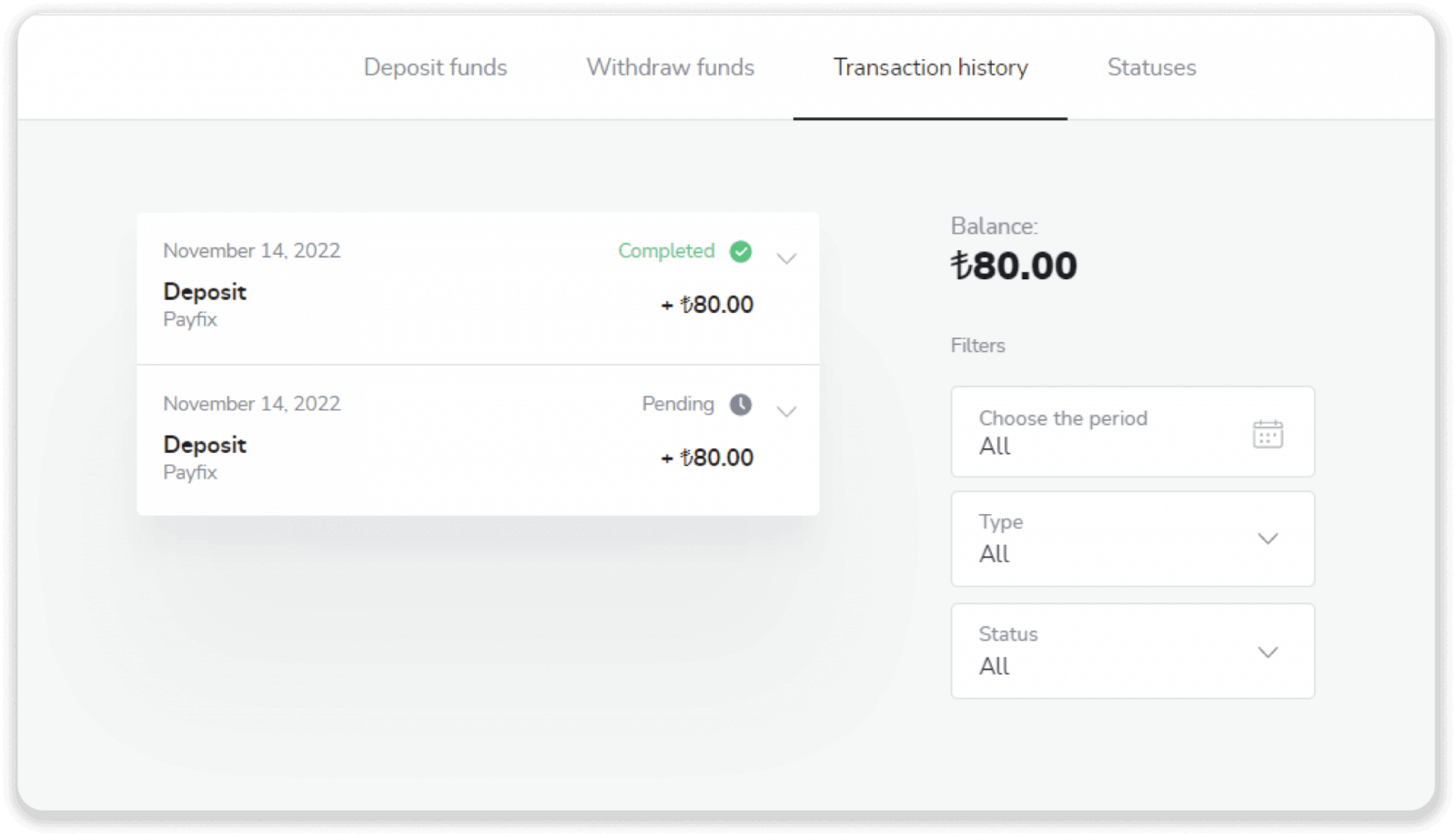 Setor Dana di Binomo melalui Kartu Bank Turki (Visa / MasterCard / Maestro), Perbankan Internet (transfer Bank, CEPbank, Kode QR) dan dompet elektronik (Jeton, Payfix, Hizli Papara, Papara) Setor Dana di Binomo melalui Kartu Bank Turki (Visa / MasterCard / Maestro), Perbankan Internet (transfer Bank, CEPbank, Kode QR) dan dompet elektronik (Jeton, Payfix, Hizli Papara, Papara)