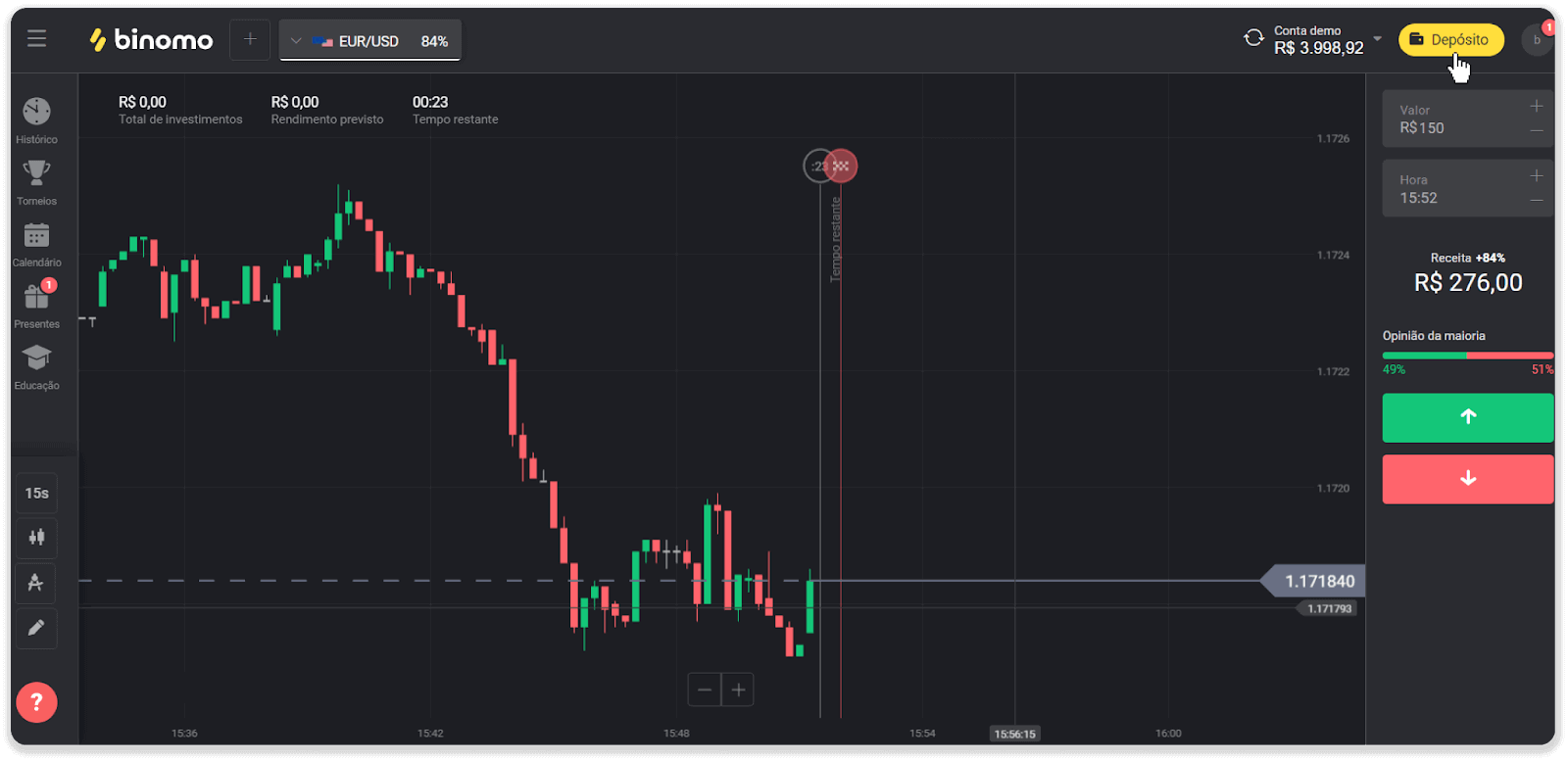 ฝากเงินผ่านการโอนเงินผ่านธนาคาร (Itau, PicPay, Loterica, Boleto Rapido ,Paylivre, Pagsmile, Bradesco, Santander) บน Binomo
