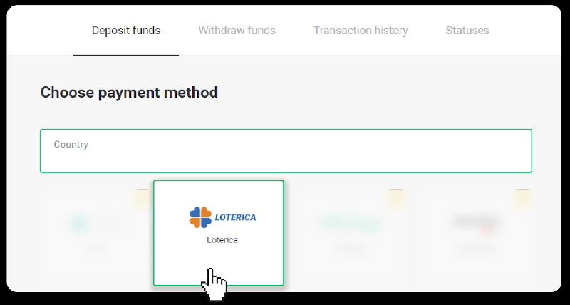 ฝากเงินผ่านการโอนเงินผ่านธนาคาร (Itau, PicPay, Loterica, Boleto Rapido ,Paylivre, Pagsmile, Bradesco, Santander) บน Binomo