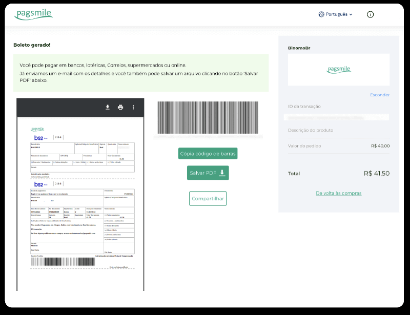 ฝากเงินผ่านการโอนเงินผ่านธนาคาร (Itau, PicPay, Loterica, Boleto Rapido ,Paylivre, Pagsmile, Bradesco, Santander) บน Binomo