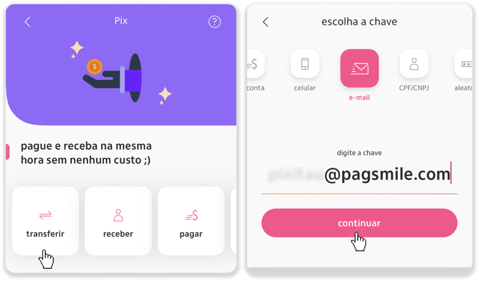 ฝากเงินผ่านการโอนเงินผ่านธนาคาร (Itau, PicPay, Loterica, Boleto Rapido ,Paylivre, Pagsmile, Bradesco, Santander) บน Binomo