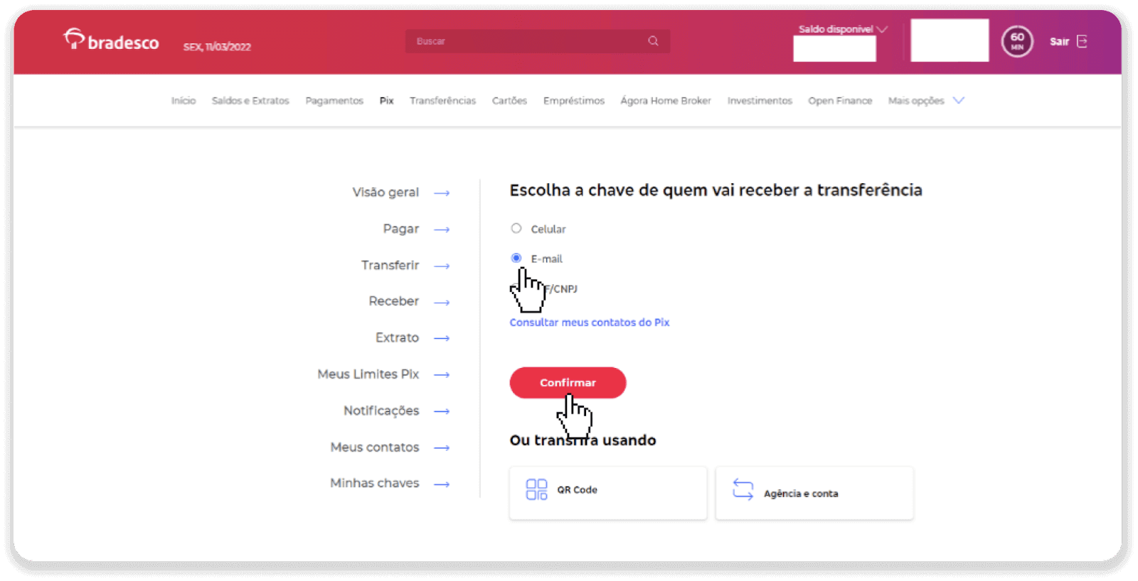 ฝากเงินผ่านการโอนเงินผ่านธนาคาร (Itau, PicPay, Loterica, Boleto Rapido ,Paylivre, Pagsmile, Bradesco, Santander) บน Binomo