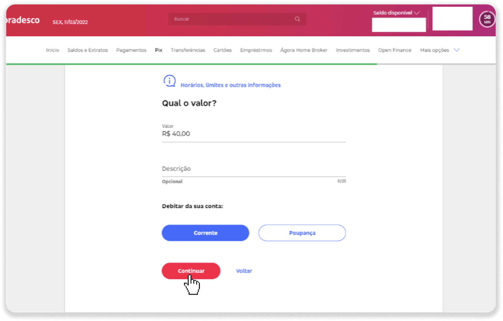 ฝากเงินผ่านการโอนเงินผ่านธนาคาร (Itau, PicPay, Loterica, Boleto Rapido ,Paylivre, Pagsmile, Bradesco, Santander) บน Binomo