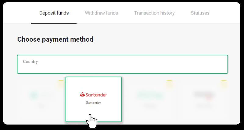 ฝากเงินผ่านการโอนเงินผ่านธนาคาร (Itau, PicPay, Loterica, Boleto Rapido ,Paylivre, Pagsmile, Bradesco, Santander) บน Binomo