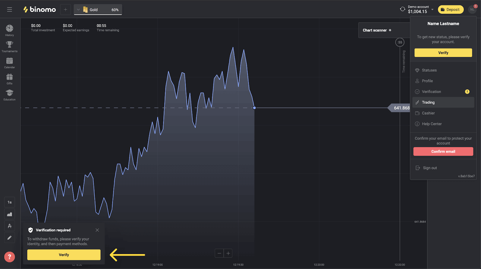 Често постављана питања (ФАК) о верификацији на Binomo