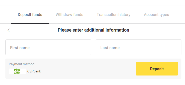 Setor Dana di Binomo melalui Kartu Bank Turki (Visa / MasterCard), Perbankan Internet (Transfer Bank, Kode QR, CEPbank, AKBANK, Türkiye Bankas, TEB, Deniz Bank, Ziraat Bankas, Türkiye Finans) dan E-wallet Setor Dana di Binomo melalui Kartu Bank Turki (Visa / MasterCard), Perbankan Internet (Transfer Bank, Kode QR, CEPbank, AKBANK, Türkiye Bankas, TEB, Deniz Bank, Ziraat Bankas, Türkiye Finans) dan E-wallet
