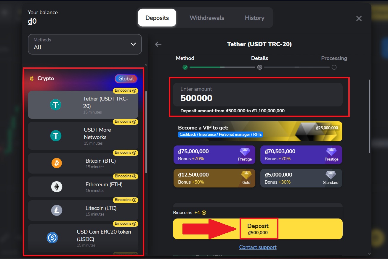 Kako položiti denar na Binomo leta 2026: vodnik po korakih, provizije in čas obdelave Kako položiti denar na Binomo leta 2026: vodnik po korakih, provizije in čas obdelave