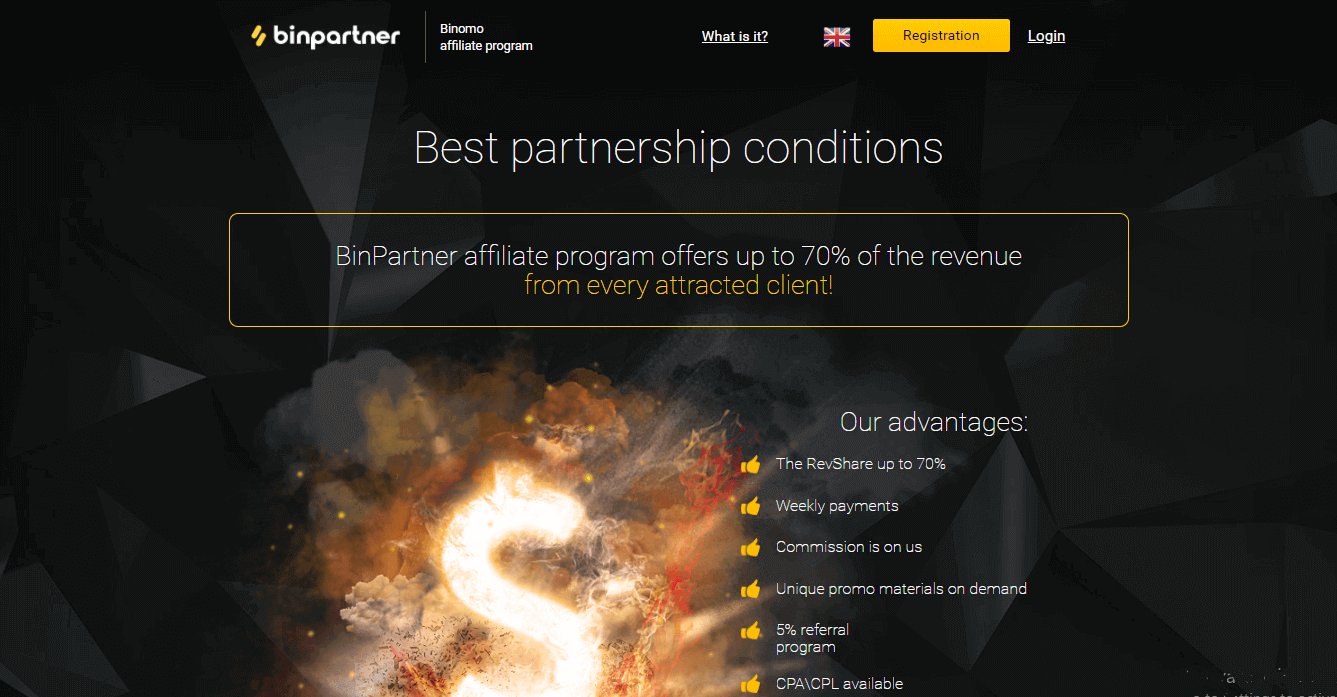 Affiliate Program တွင်ပါဝင်ပြီး Binomo တွင် ပါတနာဖြစ်လာပုံ