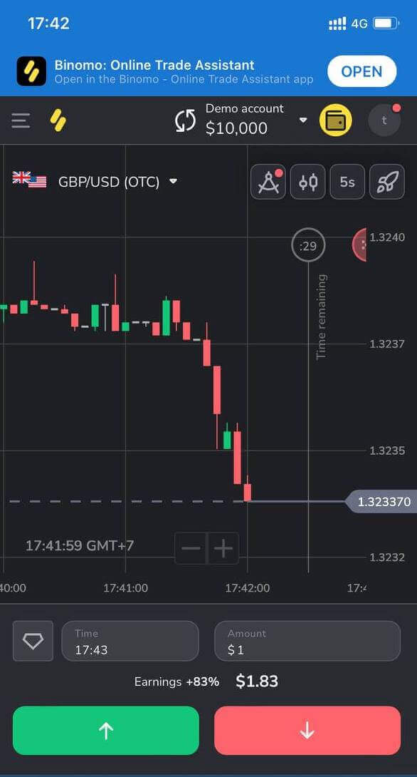 Како да отворите демо сметка на Binomo Како да отворите демо сметка на Binomo