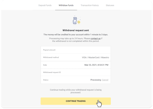 Como abrir conta e sacar fundos do Binomo Como abrir conta e sacar fundos do Binomo