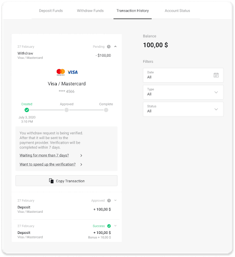 Como abrir conta e sacar fundos do Binomo Como abrir conta e sacar fundos do Binomo