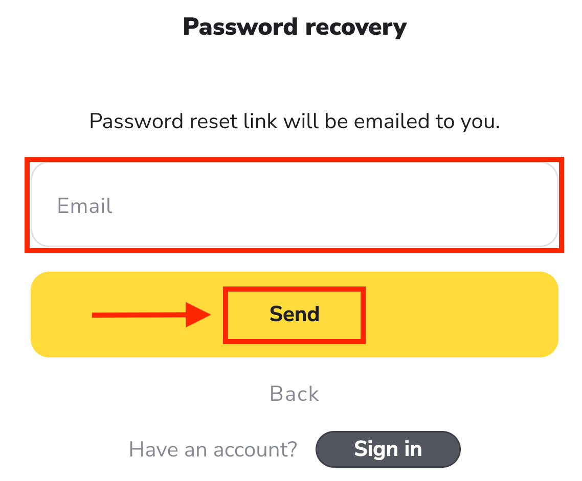 Como registrar e fazer login na conta no Binomo