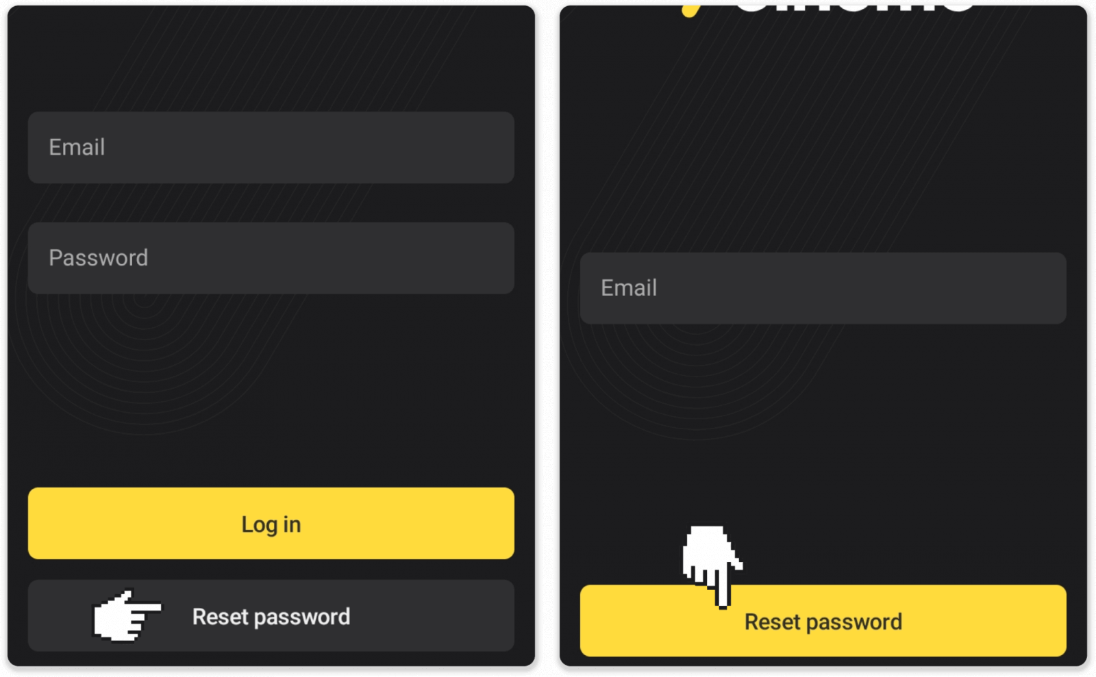 Como registrar e fazer login na conta no Binomo