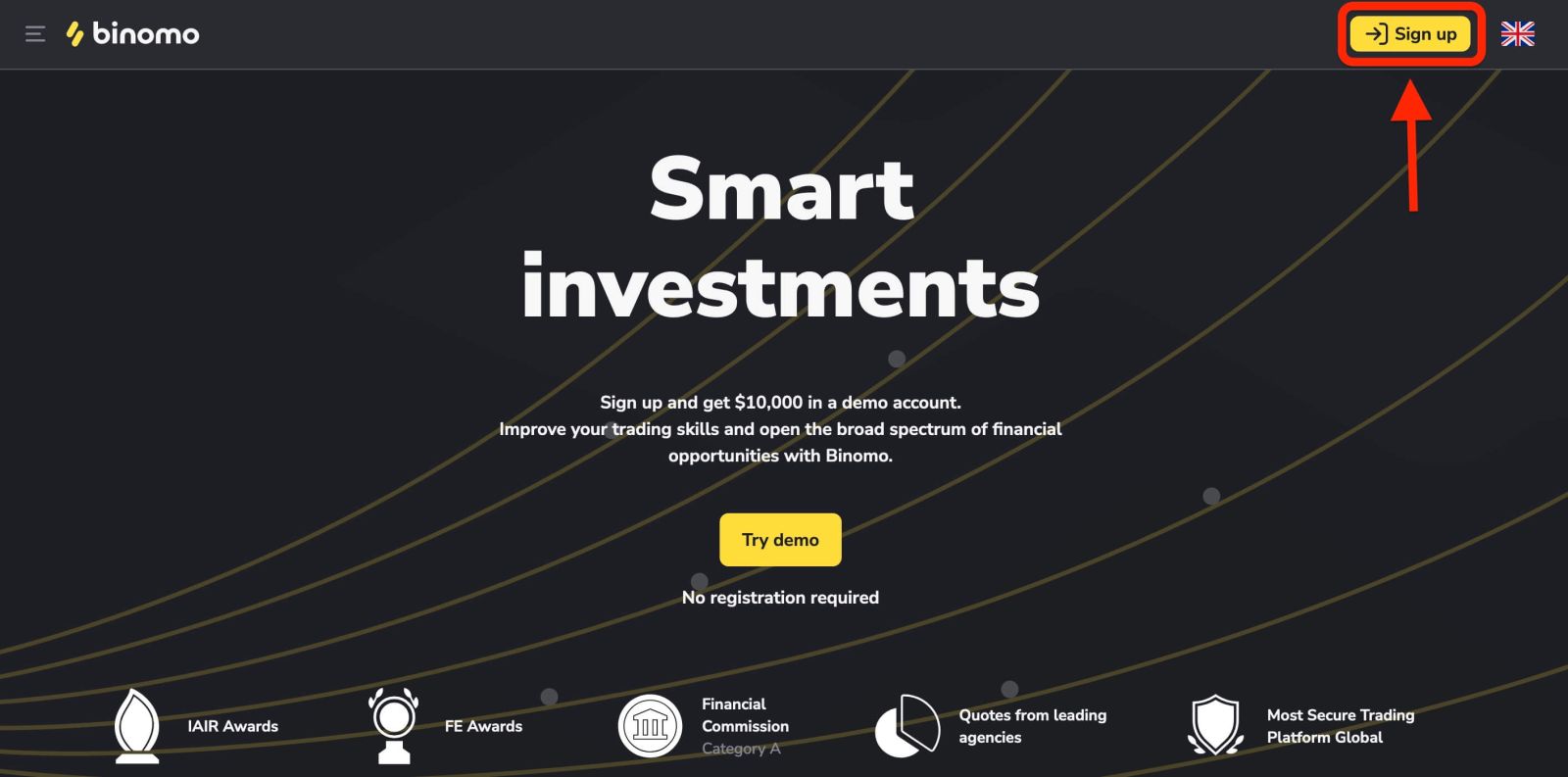 Cách đăng nhập vào Binomo