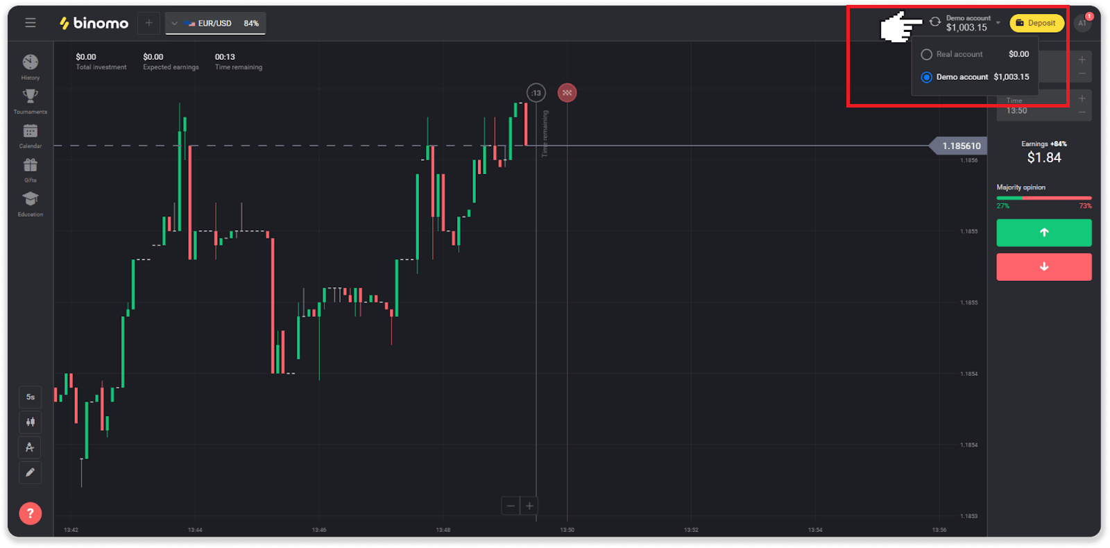 Чӣ тавр тиҷорат ва бозпас гирифтани маблағ аз Binomo Чӣ тавр тиҷорат ва бозпас гирифтани маблағ аз Binomo