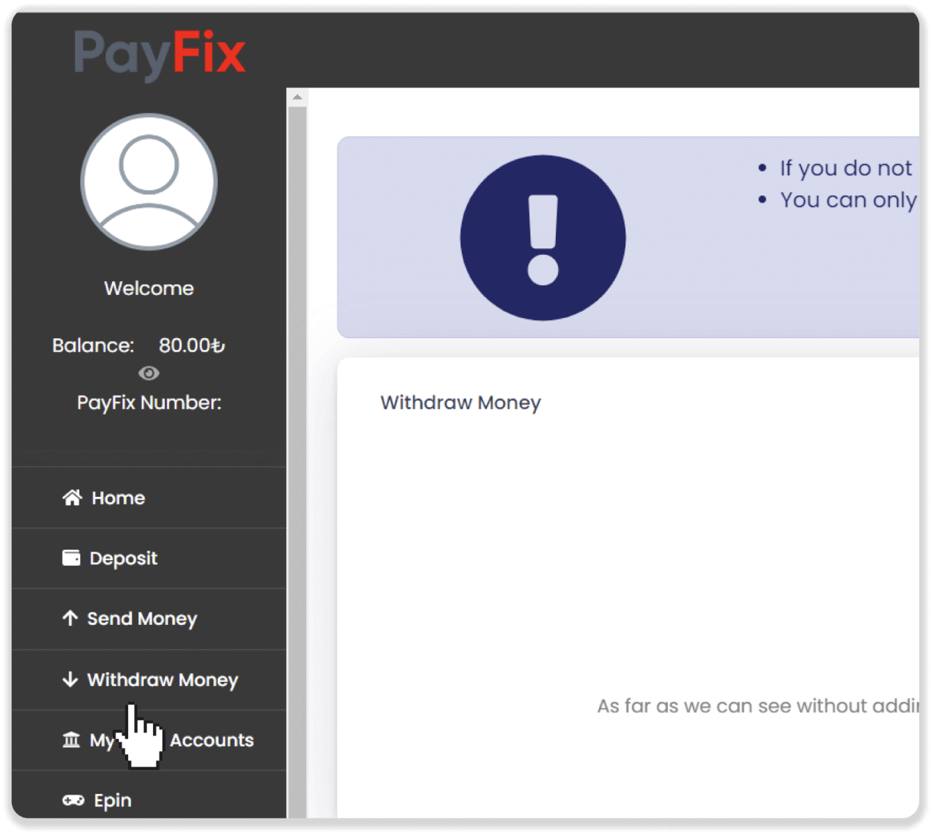 كيفية سحب الأموال من Binomo إلى محفظتي الإلكترونية (Payfix، Webmoney WMZ، Tpaga، Perfect Money، ADV Cash، PayTM، Globe Pay، AstroPay، Jeton Wallet)
