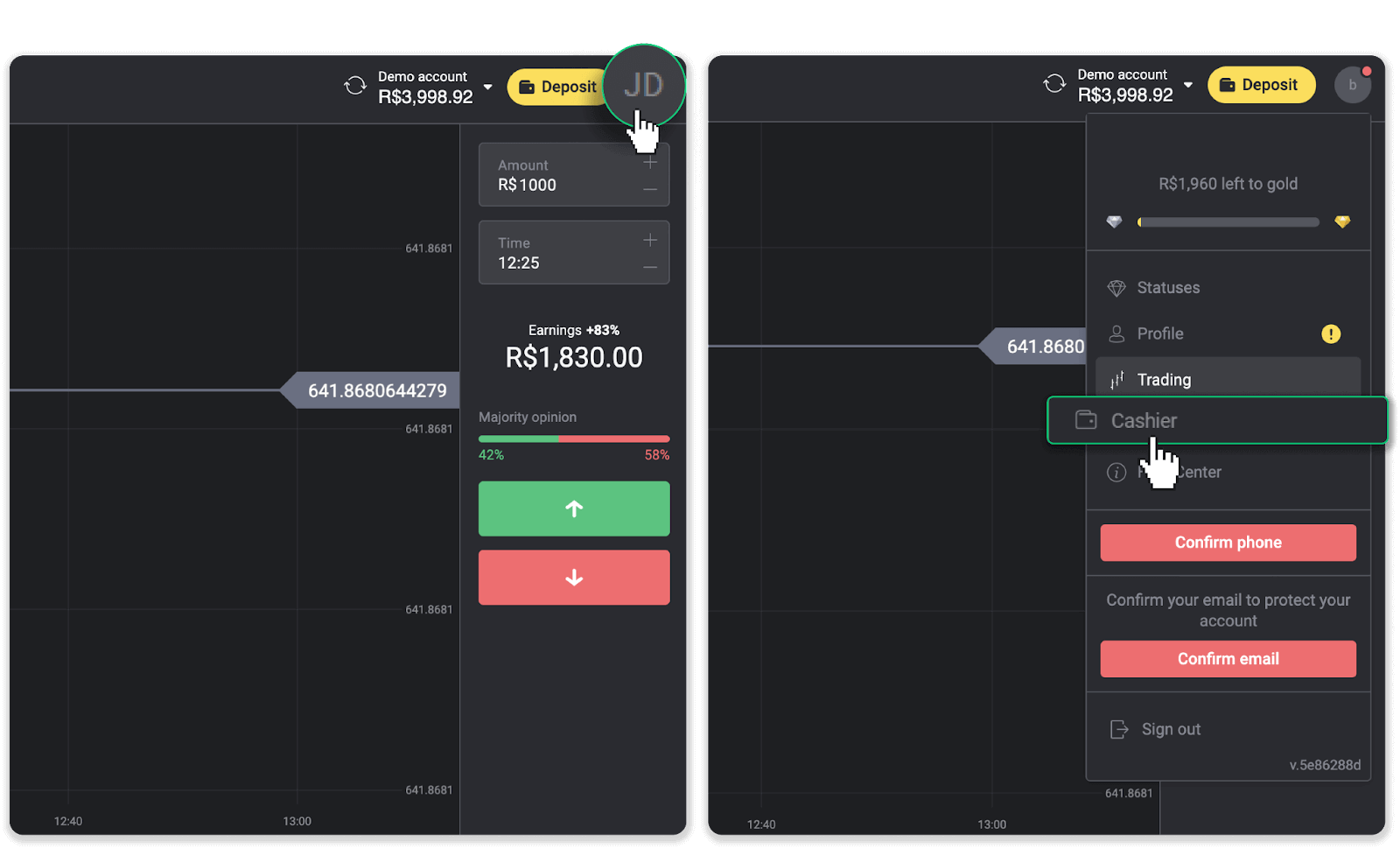 كيفية سحب الأموال من Binomo إلى محفظتي الإلكترونية (Payfix، Webmoney WMZ، Tpaga، Perfect Money، ADV Cash، PayTM، Globe Pay، AstroPay، Jeton Wallet)