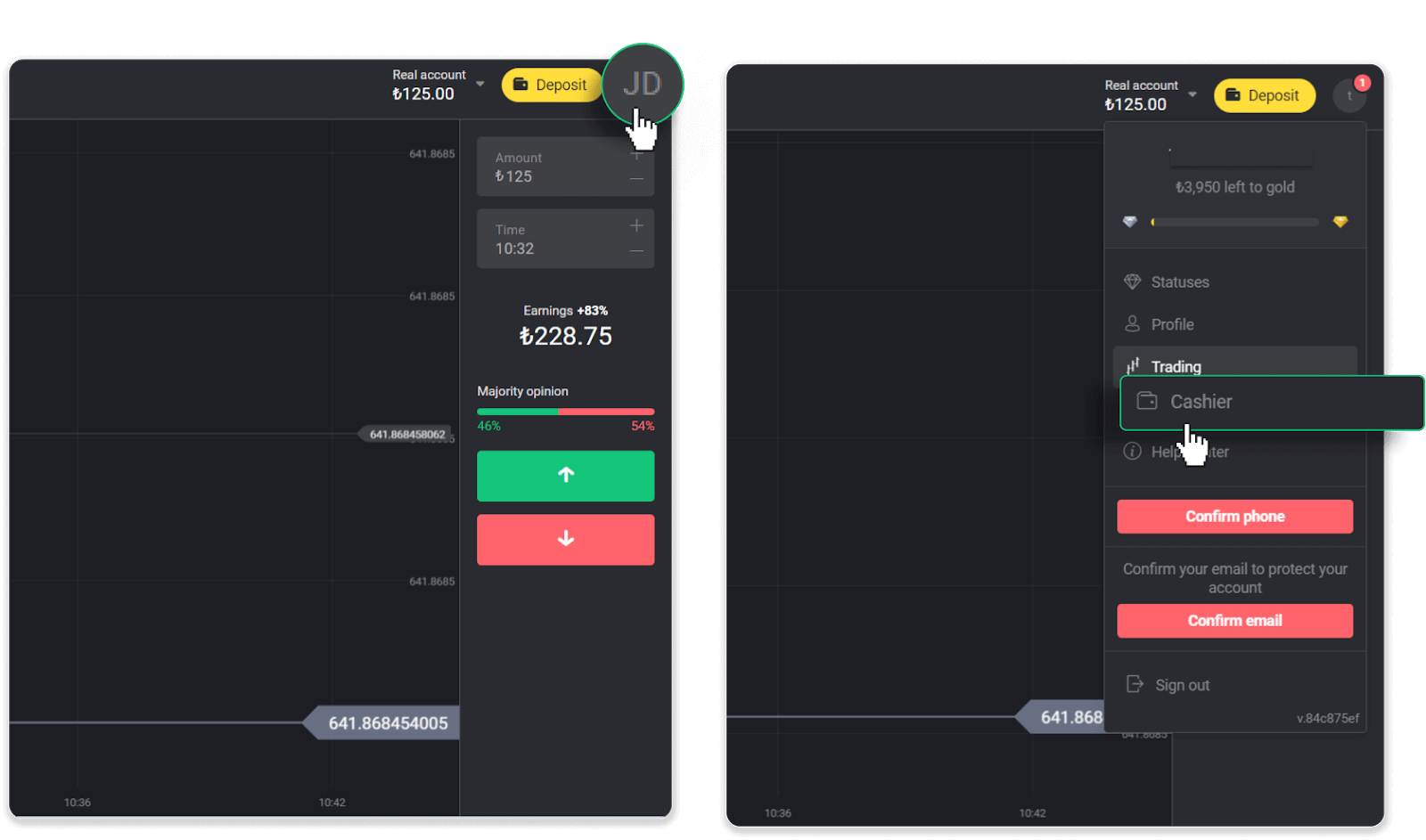 كيفية سحب الأموال من Binomo إلى محفظتي الإلكترونية (Payfix، Webmoney WMZ، Tpaga، Perfect Money، ADV Cash، PayTM، Globe Pay، AstroPay، Jeton Wallet)