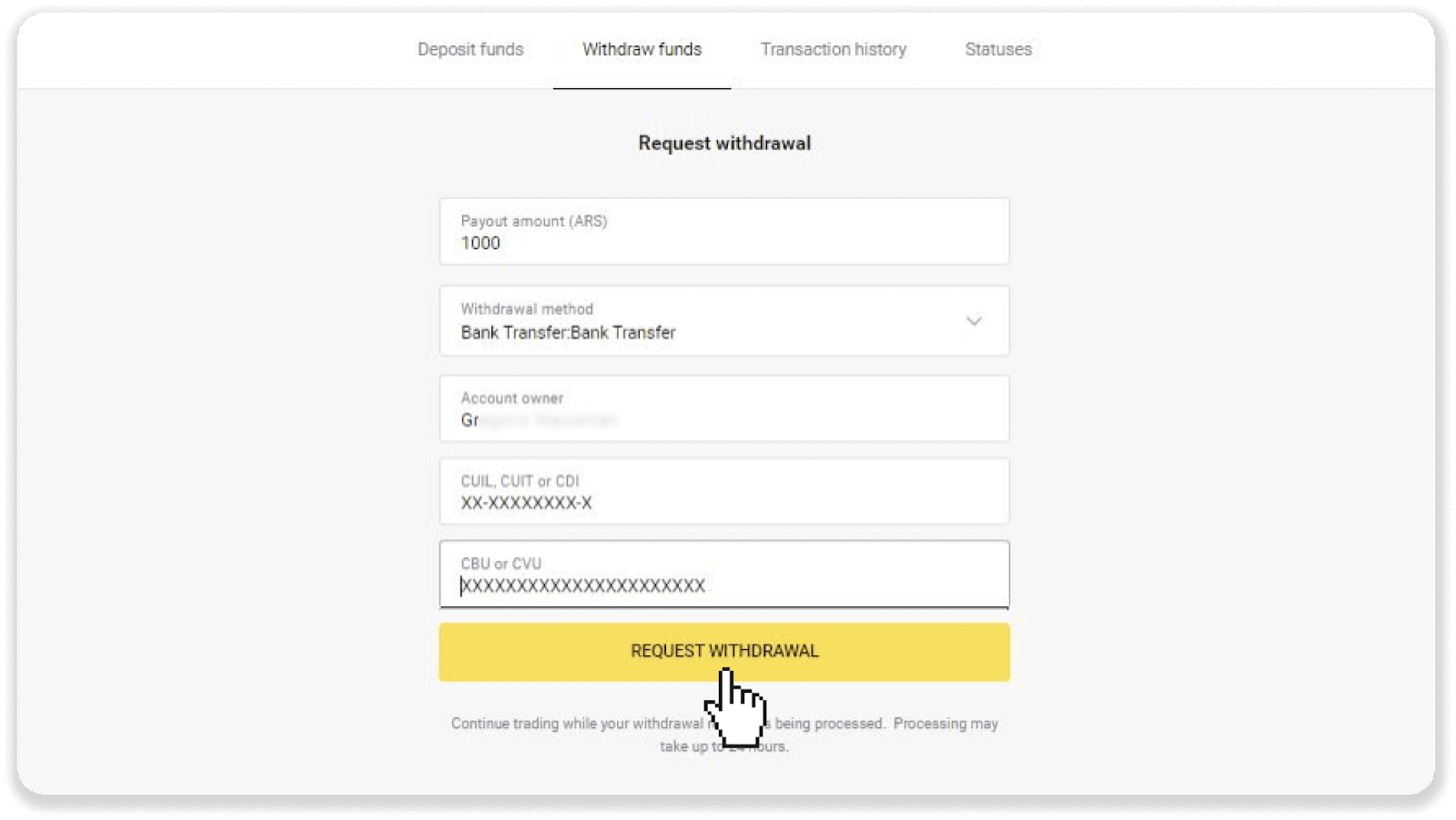 How to Withdraw Funds to my Bank Account (Bank transfer, Internet Banking, IMPS Bank Transfer, NEFT Bank Transfer, Indian Exchanger, NetBanking, Virtual Account, CEPbank, PIX) on Binomo