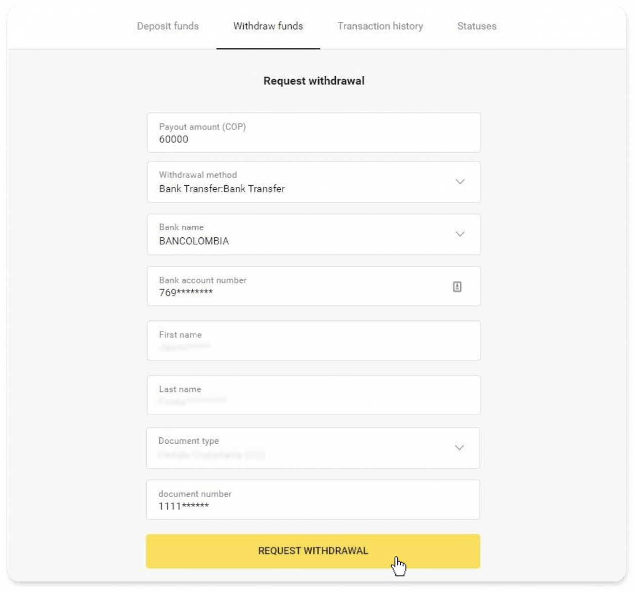 How to Withdraw Funds to my Bank Account (Bank transfer, Internet Banking, IMPS Bank Transfer, NEFT Bank Transfer, Indian Exchanger, NetBanking, Virtual Account, CEPbank, PIX) on Binomo